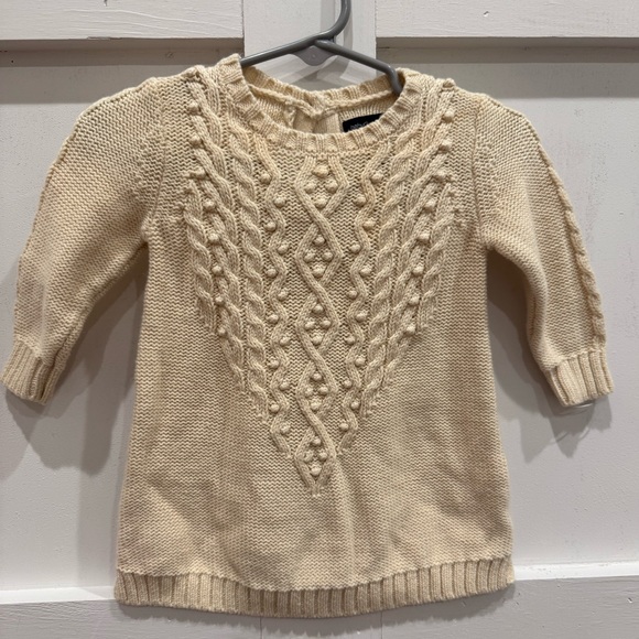 GAP Other - GAP Cream Cable Knit Kids Dress